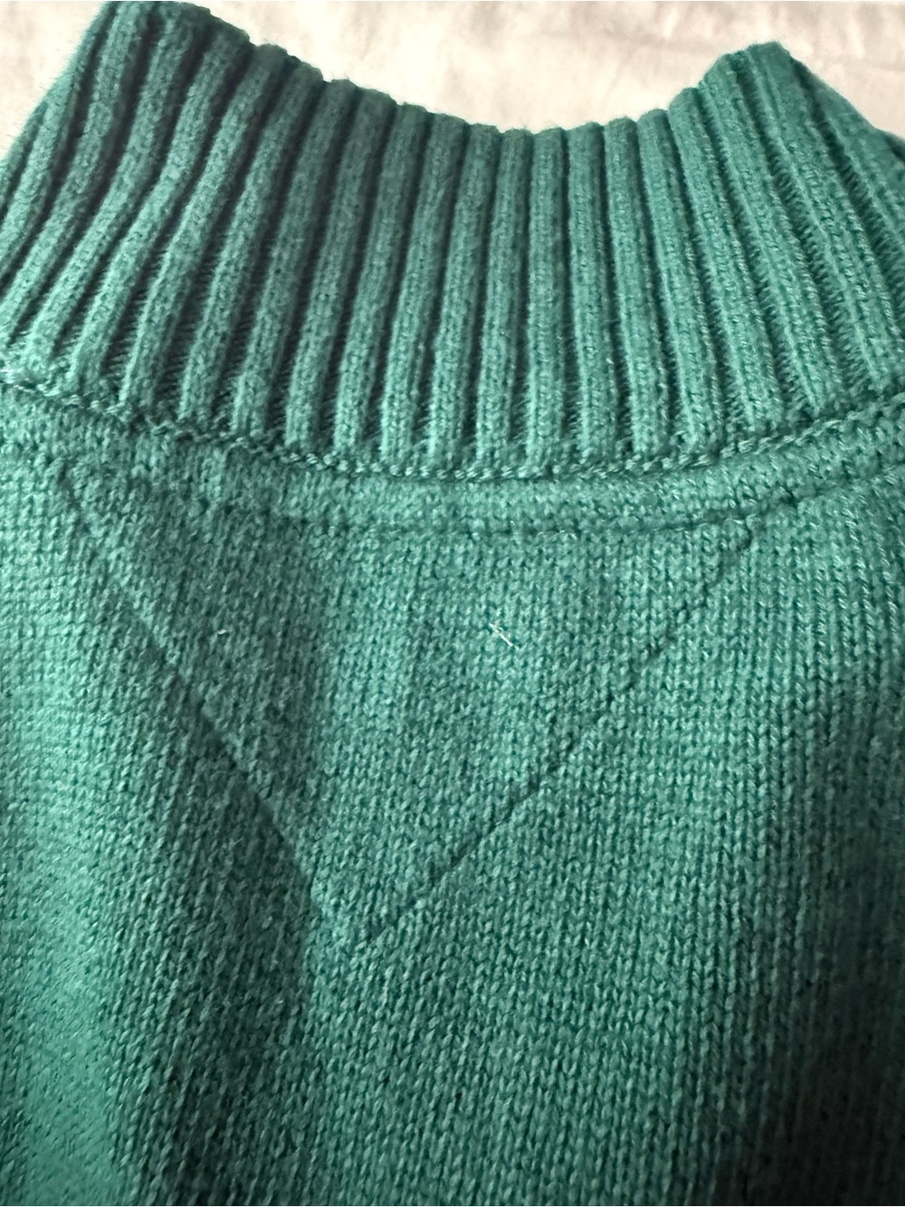 Tommy Hilfiger Men’s Forest Green Zip-Neck Sweater - Picture 5 of 6